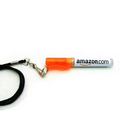 8 Ml Hand Sanitizer Spray Bottle w/Rope Lanyard - Orange